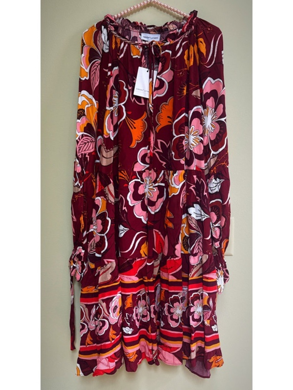 Gibson Latimer Floral Peasant Dress